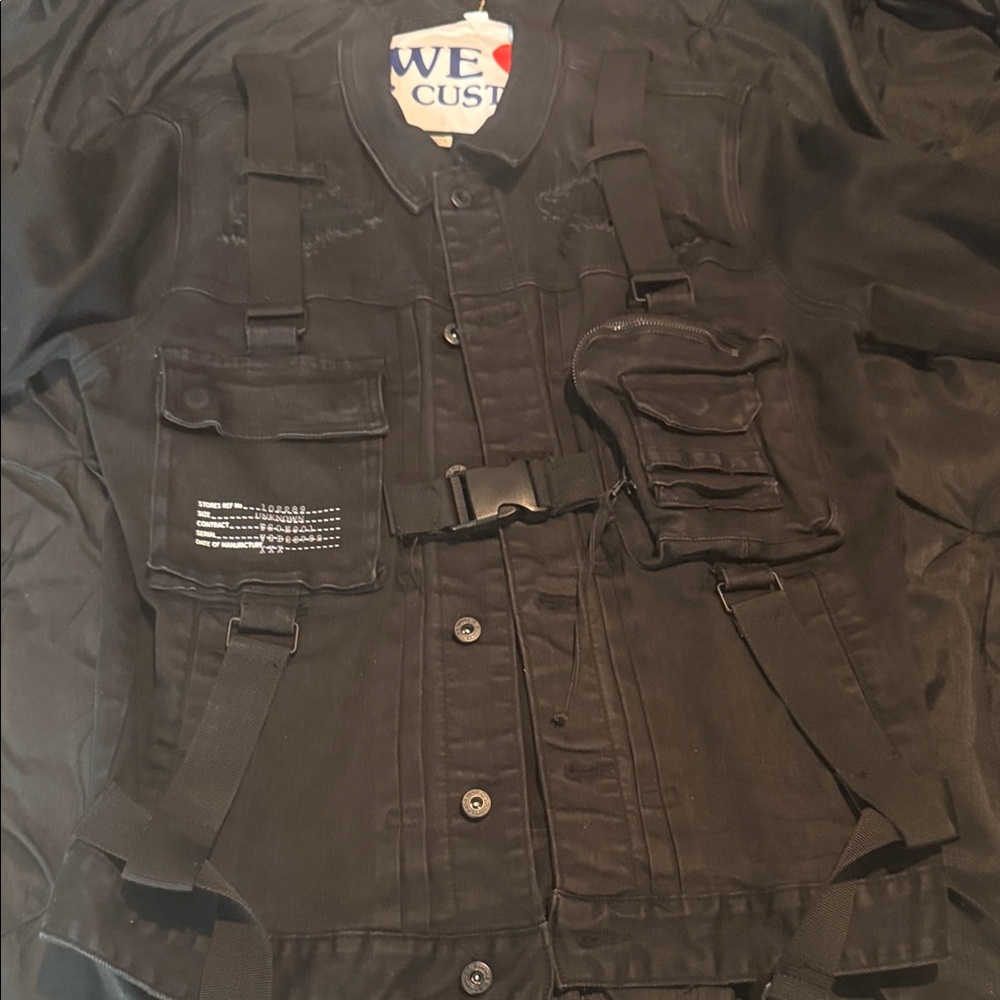 Men's Black Military Field Jacket